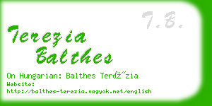 terezia balthes business card